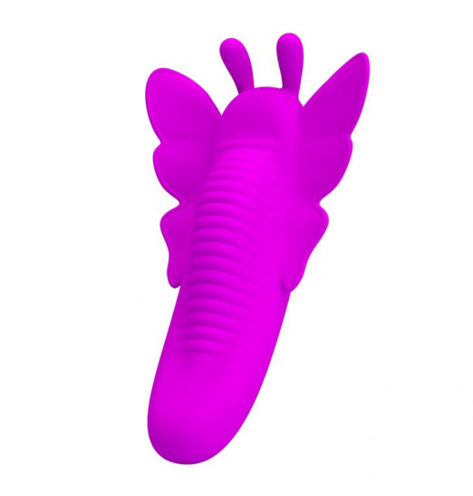 Лиловая вибробабочка в трусики Aileen с пультом ДУ Лиловая вибробабочка в трусики Aileen с пультом ДУ