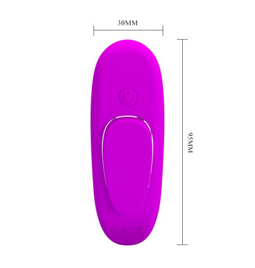 Лиловая вибровкладка в трусики Lisa с пультом ДУ Лиловая вибровкладка в трусики Lisa с пультом ДУ