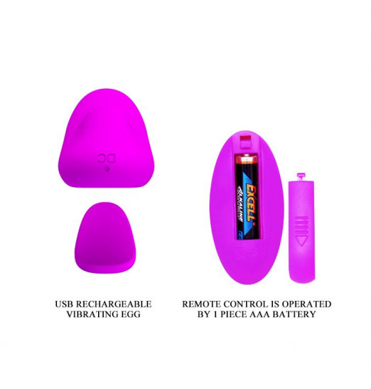 Лиловая вибровкладка в трусики Lisa с пультом ДУ Лиловая вибровкладка в трусики Lisa с пультом ДУ