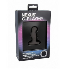 Черный анальный вибростимулятор Nexus G-Play Plus Small - 6 см.