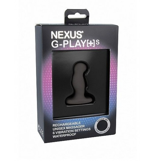 Черный анальный вибростимулятор Nexus G-Play Plus Small - 6 см. Черный анальный вибростимулятор Nexus G-Play Plus Small - 6 см.