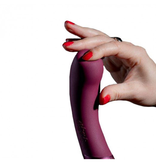 Фиолетовый вибратор Kurve с двумя моторами - 19,4 см. Фиолетовый вибратор Kurve с двумя моторами - 19,4 см.