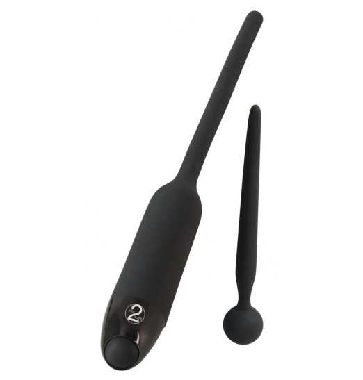 Черный набор из 2 уретральных стимуляторов