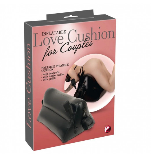 Надувная любовная подушка Portable Triangle Cushion с аксессуарами Надувная любовная подушка Portable Triangle Cushion с аксессуарами