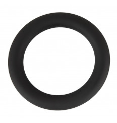 Черное эрекционное кольцо на пенис и мошонку