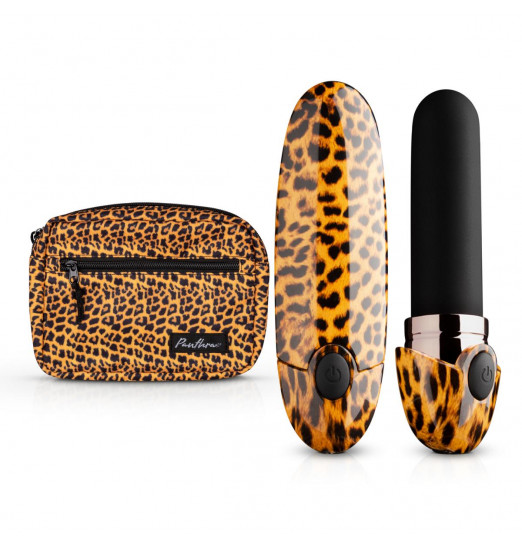 Леопардовый вибромассажер-помада Asha Lipstick Vibrator - 10 см. Леопардовый вибромассажер-помада Asha Lipstick Vibrator - 10 см.