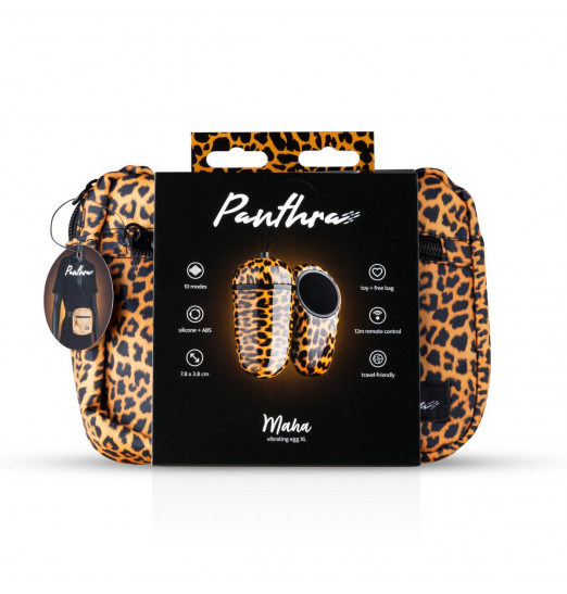 Леопардовое виброяйцо Maha с пультом ДУ