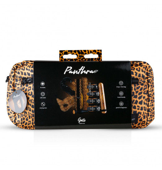 Стильный БДСМ-набор Gato 8-piece Set в анималистическом дизайне
