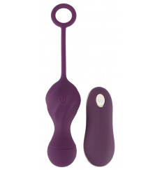 Фиолетовые вагинальные виброшарики Remote Controlled Love Balls