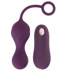 Фиолетовые вагинальные виброшарики Remote Controlled Love Balls