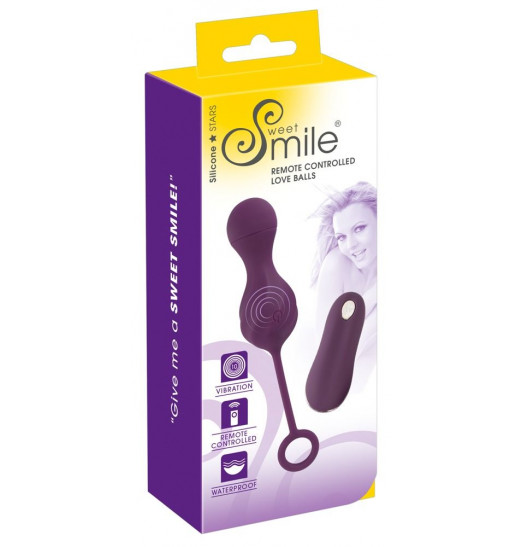 Фиолетовые вагинальные виброшарики Remote Controlled Love Balls Фиолетовые вагинальные виброшарики Remote Controlled Love Balls