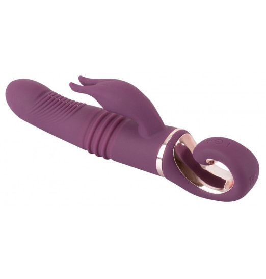 Фиолетовый вибратор-кролик Javida - 25,5 см.
