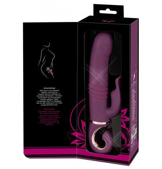 Фиолетовый вибратор-кролик Javida - 25,5 см.