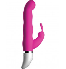 Розовый вибратор-кролик Crush Sweetie - 18,2 см.