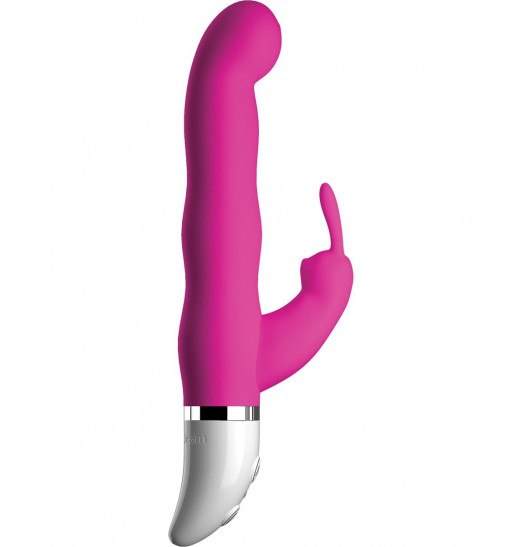 Розовый вибратор-кролик Crush Sweetie - 18,2 см.