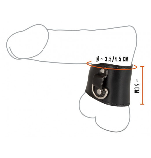 Утяжка на мошонку с D-кольцом Ball Stretcher with D-Ring