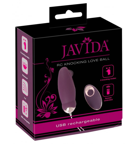 Фиолетовое виброяйцо RC Knocking Love Ball с пультом ДУ Фиолетовое виброяйцо RC Knocking Love Ball с пультом ДУ