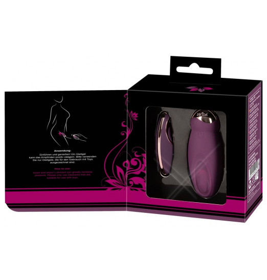 Фиолетовое виброяйцо RC Knocking Love Ball с пультом ДУ Фиолетовое виброяйцо RC Knocking Love Ball с пультом ДУ