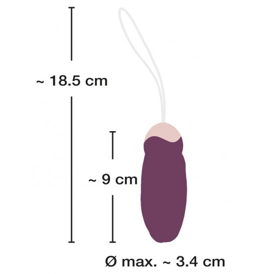 Фиолетовое виброяйцо Rotating Love Ball с пультом ДУ
