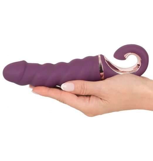 Фиолетовый вибратор Shaking Vibrator - 21 см. Фиолетовый вибратор Shaking Vibrator - 21 см.