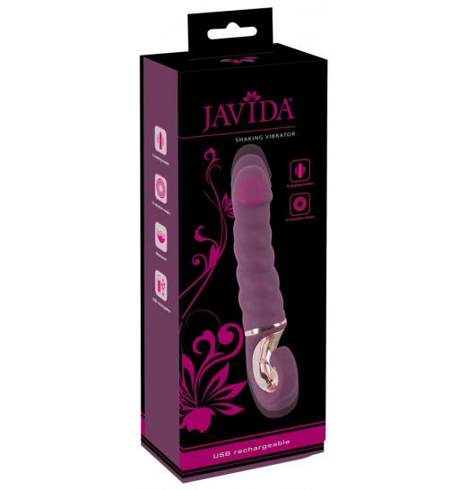 Фиолетовый вибратор Shaking Vibrator - 21 см. Фиолетовый вибратор Shaking Vibrator - 21 см.