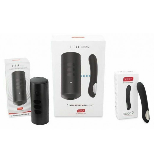 Набор для секса на расстоянии: мастурбатор Titan и вибратор Pearl 2 Набор для секса на расстоянии: мастурбатор Titan и вибратор Pearl 2