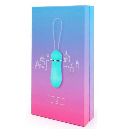 Бирюзовое виброяйцо LiLi с пультом ДУ