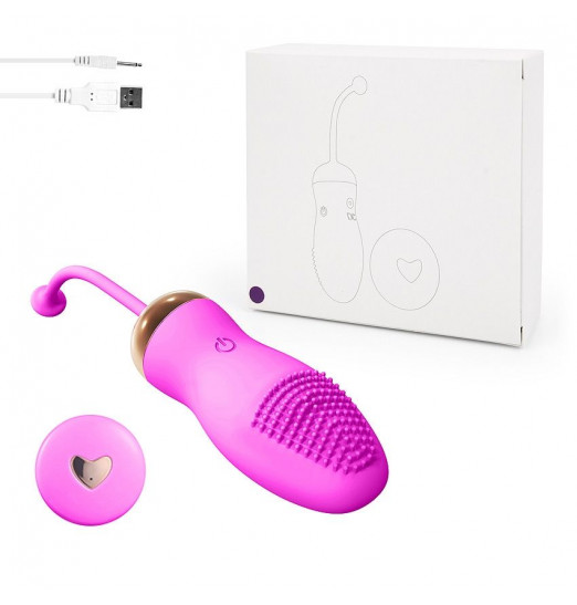 Ярко-розовое виброяйцо с пультом ДУ Ярко-розовое виброяйцо с пультом ДУ