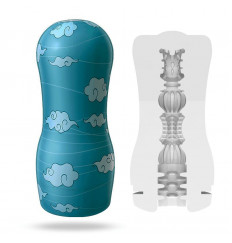 Прозрачный мастурбатор A-Loving с рельефным тоннелем