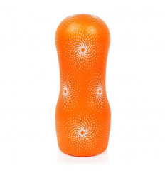 Прозрачный рельефный мастурбатор A-Loving со спиралевидным рельефом