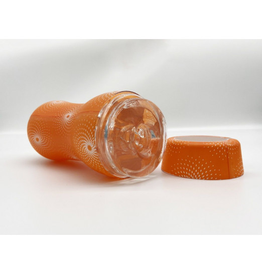 Прозрачный рельефный мастурбатор A-Loving со спиралевидным рельефом Прозрачный рельефный мастурбатор A-Loving со спиралевидным рельефом