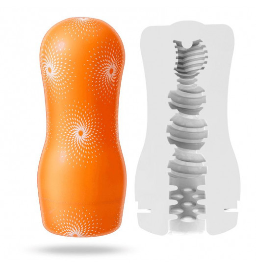 Прозрачный рельефный мастурбатор A-Loving со спиралевидным рельефом Прозрачный рельефный мастурбатор A-Loving со спиралевидным рельефом