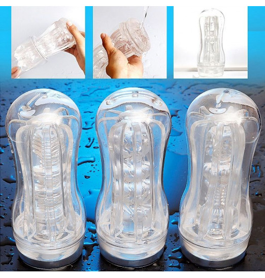 Прозрачный мастурбатор A-Loving с зигзагообразным рельефом Прозрачный мастурбатор A-Loving с зигзагообразным рельефом