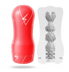 Прозрачный мастурбатор A-Loving с зигзагообразным рельефом