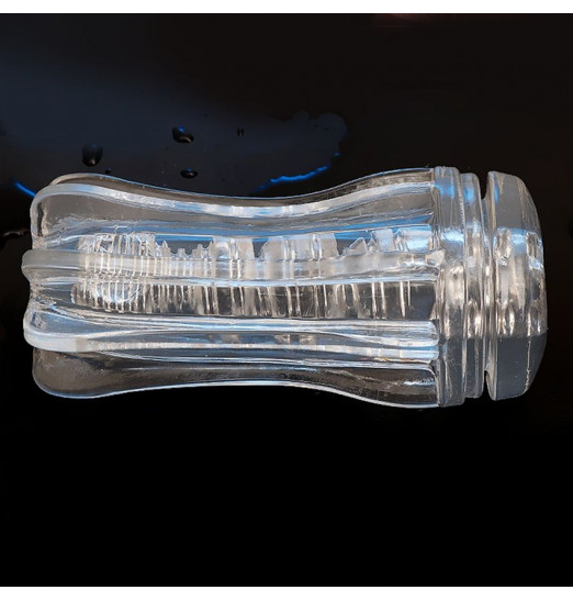 Прозрачный мастурбатор A-Loving с зигзагообразным рельефом Прозрачный мастурбатор A-Loving с зигзагообразным рельефом