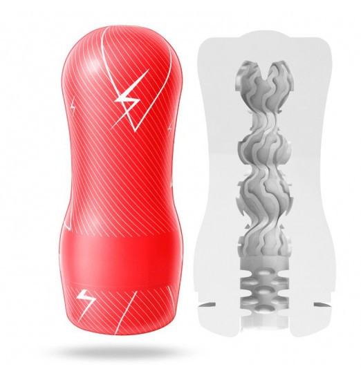 Прозрачный мастурбатор A-Loving с зигзагообразным рельефом Прозрачный мастурбатор A-Loving с зигзагообразным рельефом