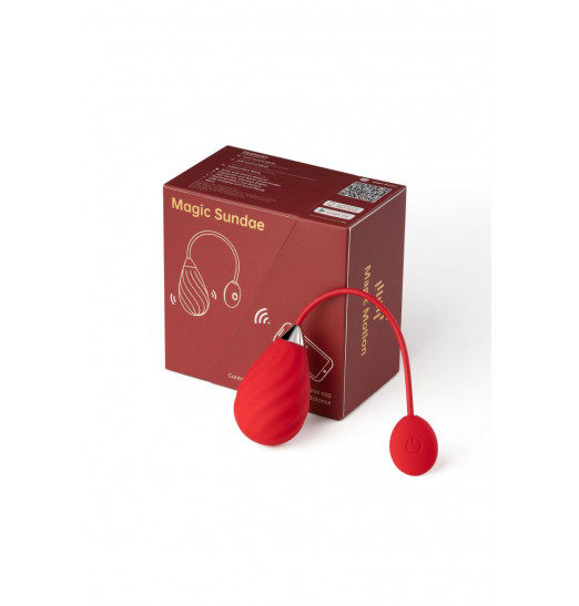 Красное виброяйцо Magic Motion Sundae