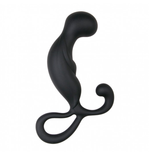 Черный стимулятор простаты Prostate Massager - 14 см. Черный стимулятор простаты Prostate Massager - 14 см.
