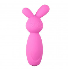 Розовый мини-вибратор Mini Bunny Vibe - 8 см.