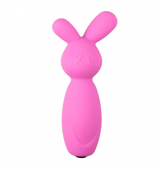 Розовый мини-вибратор Mini Bunny Vibe - 8 см.