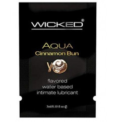 Лубрикант WICKED AQUA Cinnamon Bun с ароматом булочки с корицей - 3 мл. Лубрикант WICKED AQUA Cinnamon Bun с ароматом булочки с корицей - 3 мл.