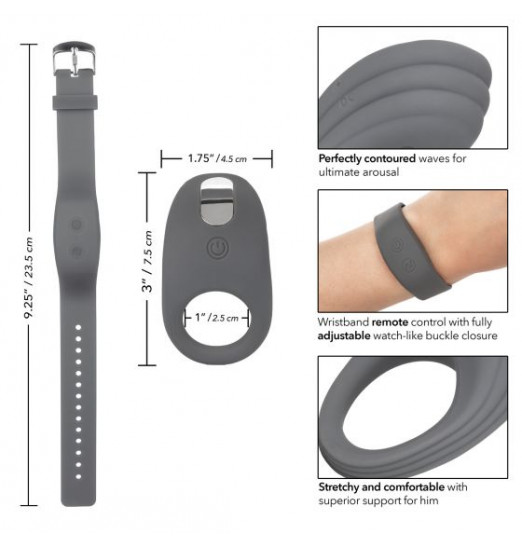 Серый вибронабор Silicone Remote Adventure Set