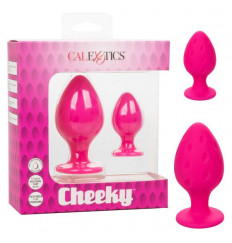 Набор из двух розовых анальных пробок Cheeky