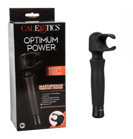 Черный вибромастурбатор Masturwand Vibrating Stroker