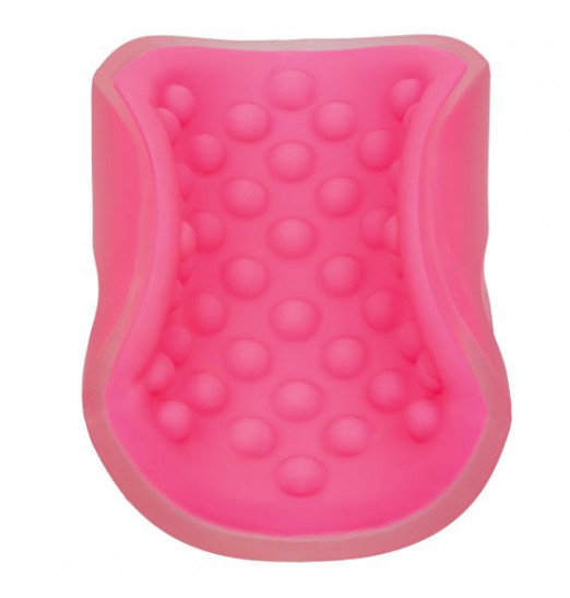 Розовый рельефный мастурбатор Beaded Grip