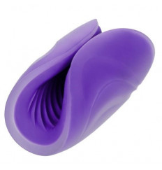 Фиолетовый рельефный мастурбатор Spiral Grip