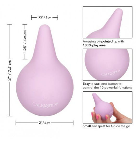 Сиреневый точечный вибромассажер #ArouseMe - 7,5 см.