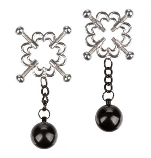 Металлические утяжеленные зажимы для сосков Grips 4-Point Weighted Nipple Press Металлические утяжеленные зажимы для сосков Grips 4-Point Weighted Nipple Press