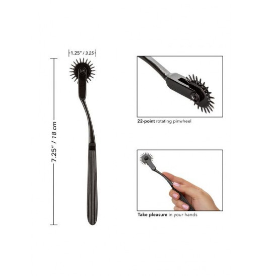 Черное колесо Вартенберга Pleasure Wheel - 18 см. Черное колесо Вартенберга Pleasure Wheel - 18 см.