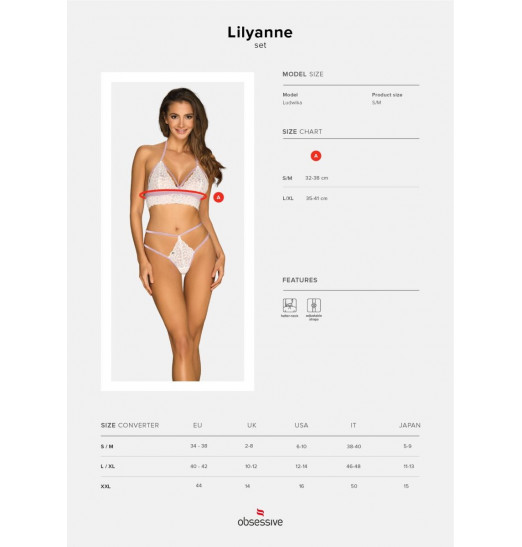 Эффектный комплект белья Lilyanne